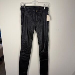 rag and bone NWT 'The Skinny' Stretch Black Lamb Leather Pants , Size 28